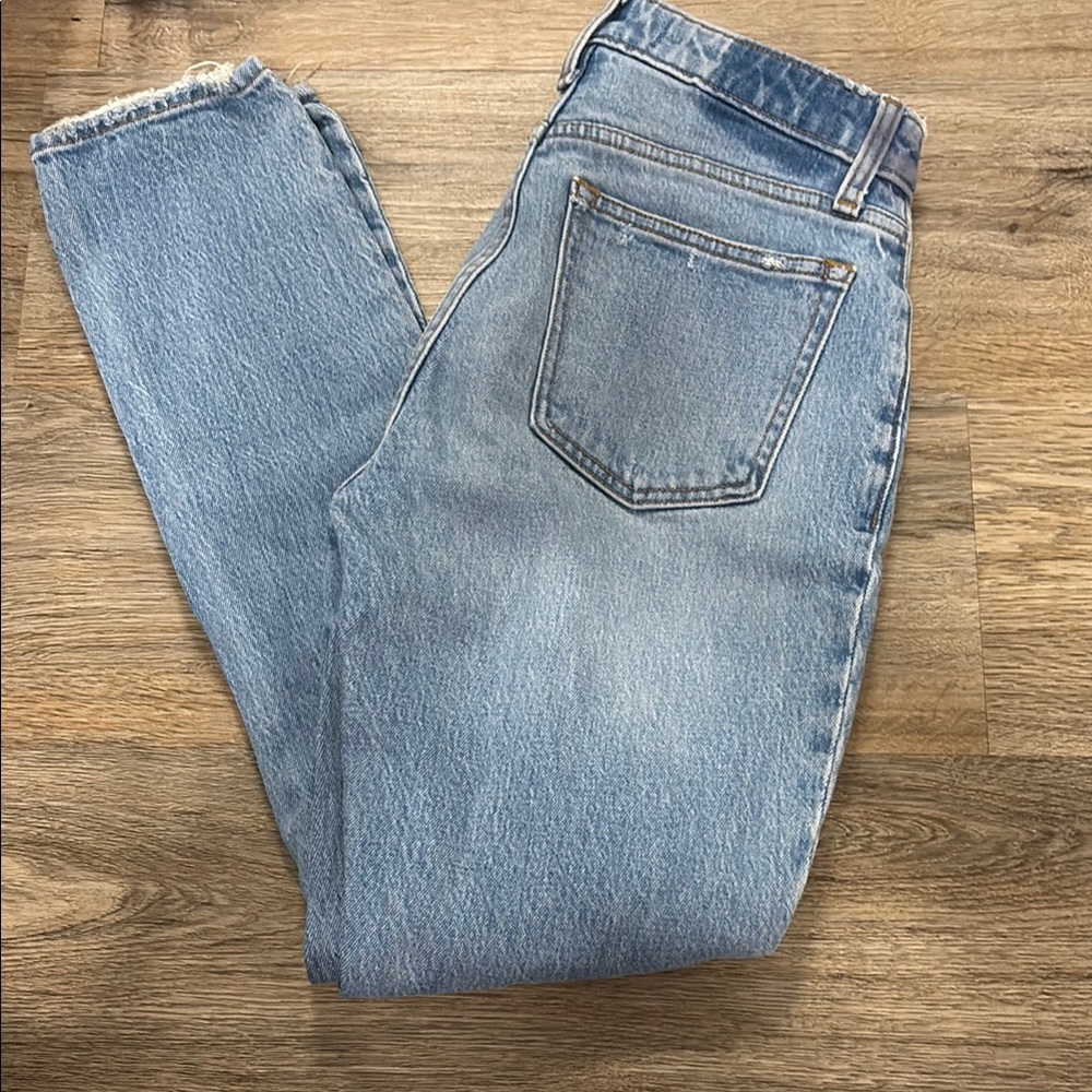 Abercrombie and Fitch High Rise Distressed Skinny Jeans